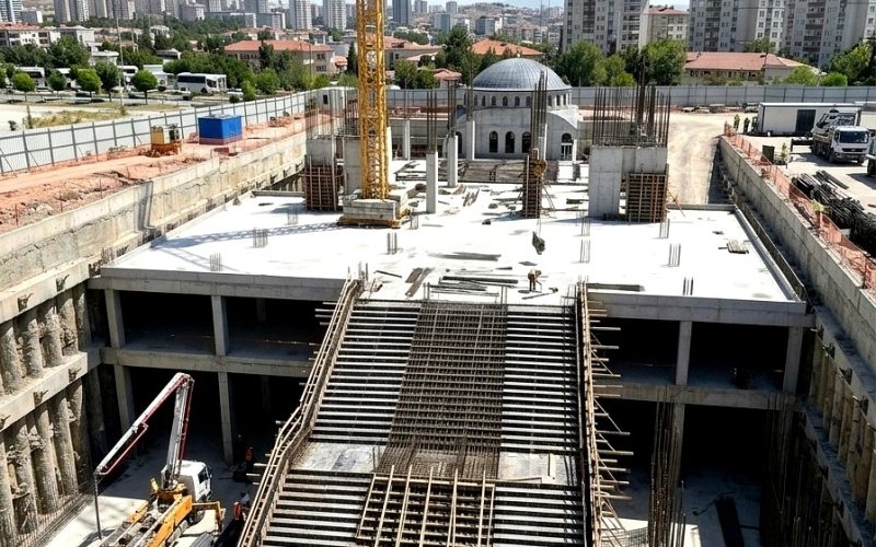 Bodrum katları ve avlu platformu — Hacı İbrahim Demir Külliyesi