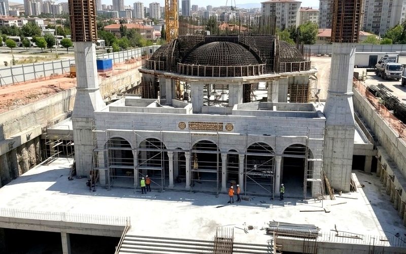 Taşıyıcı sistem ve revak kemerleri — Hacı İbrahim Demir Külliyesi